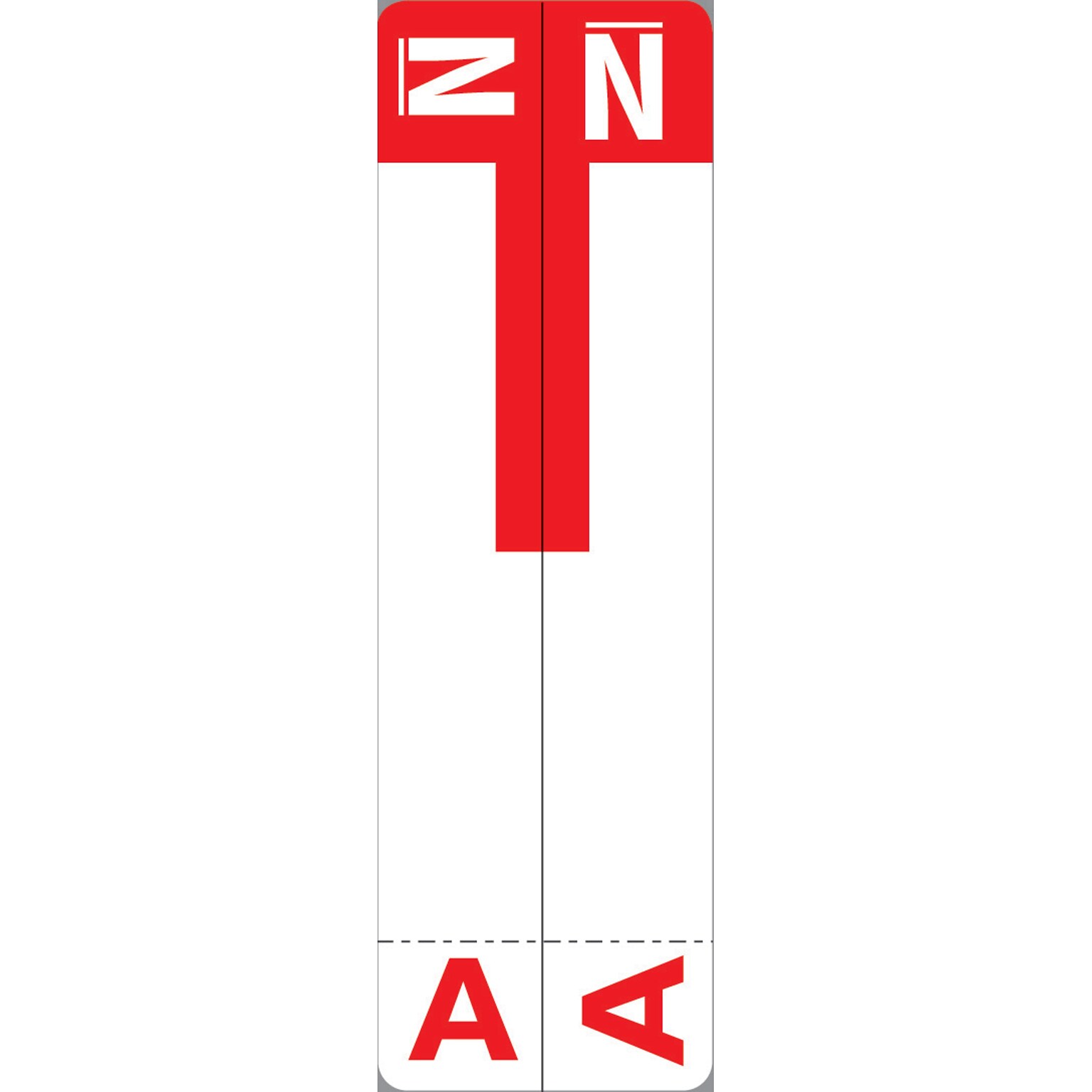 Medical Arts Press® A and N Name Labels, Red, Smead® Alpha-Z® Compatible