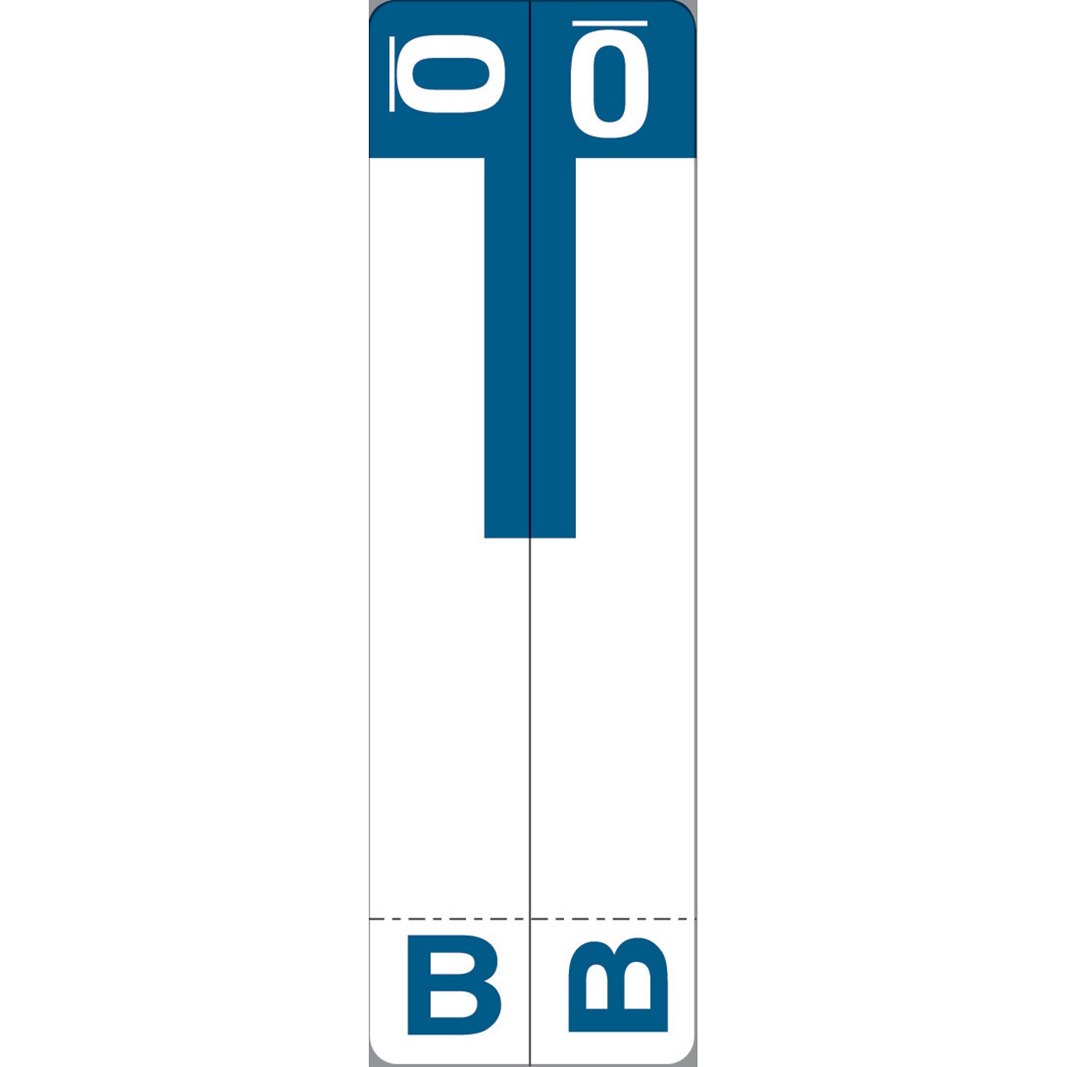 Medical Arts Press® B and O Name Labels, Dark Blue, Smead® Alpha-Z® Compatible