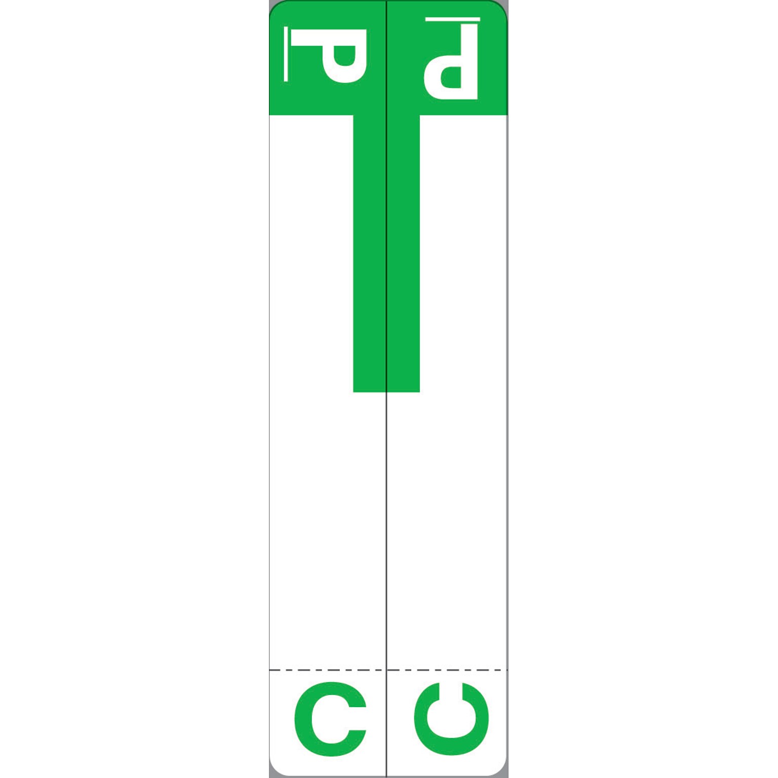 Medical Arts Press® C and P Name Labels, Dark Green, Smead® Alpha-Z® Compatible
