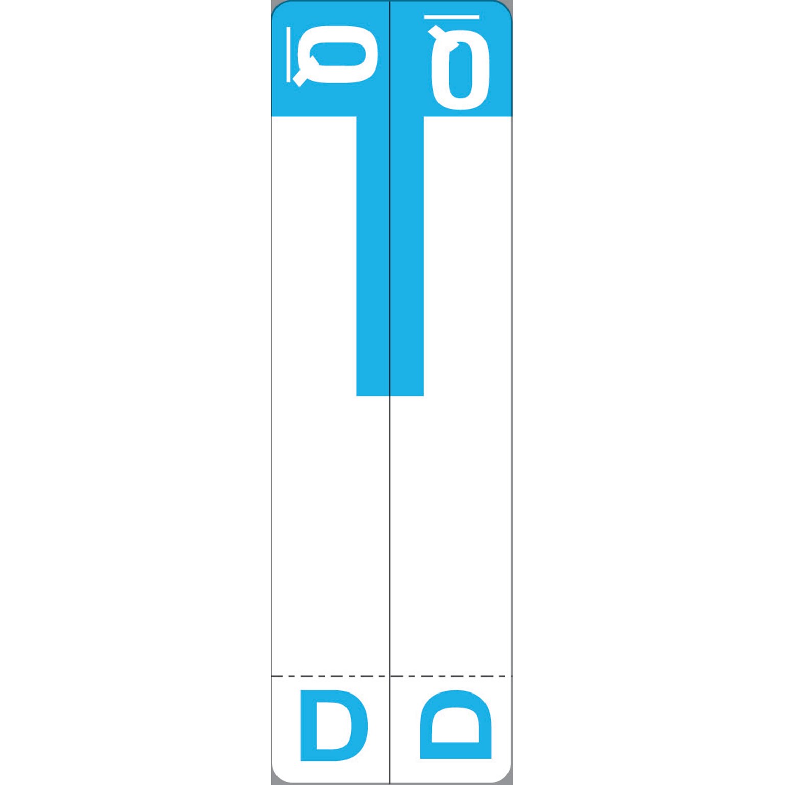 Medical Arts Press® D and Q Name Labels, Light Blue, Smead® Alpha-Z® Compatible