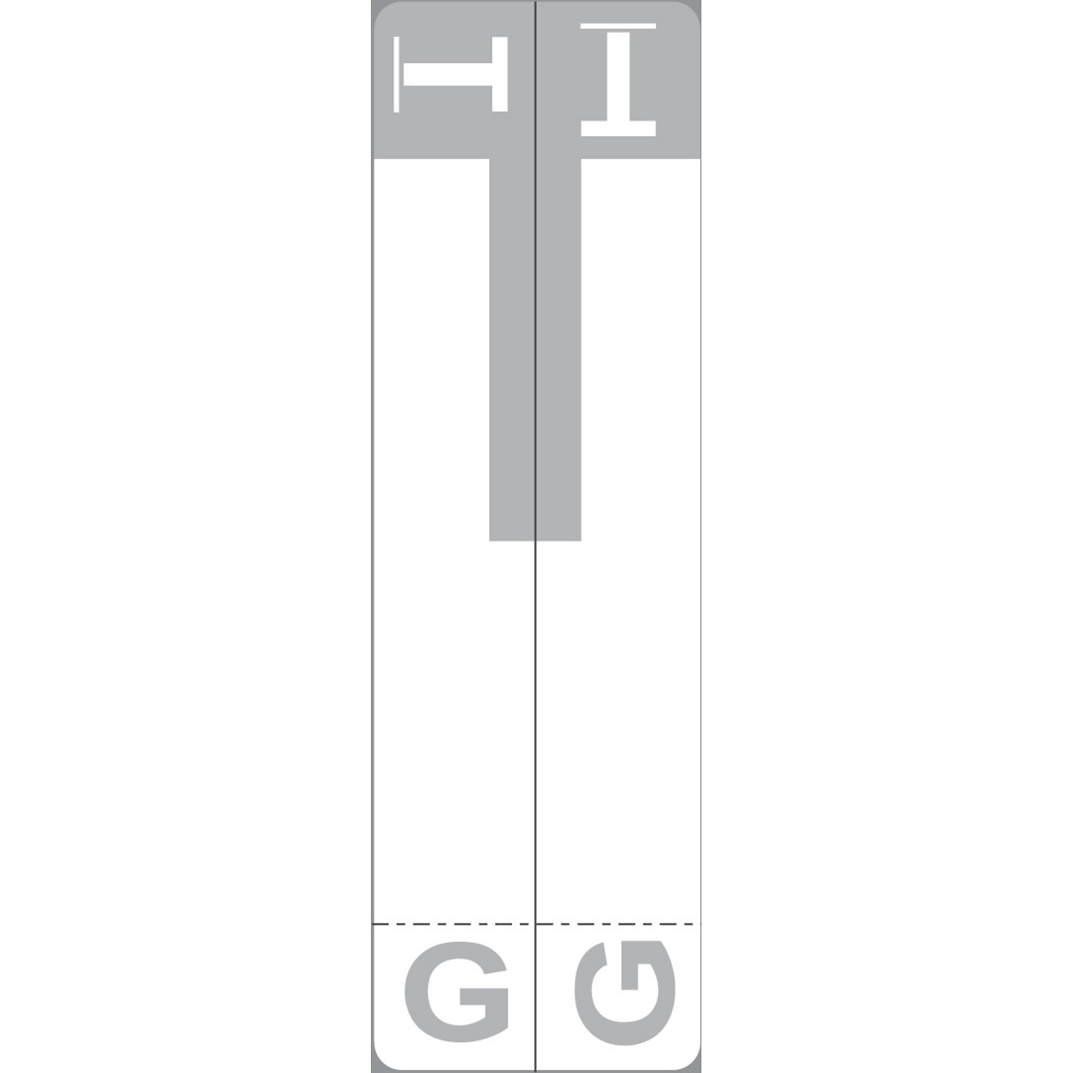 Medical Arts Press 3.63 x 1.13  G and T Name Labels, Olive Green, 100/Pack (32206)