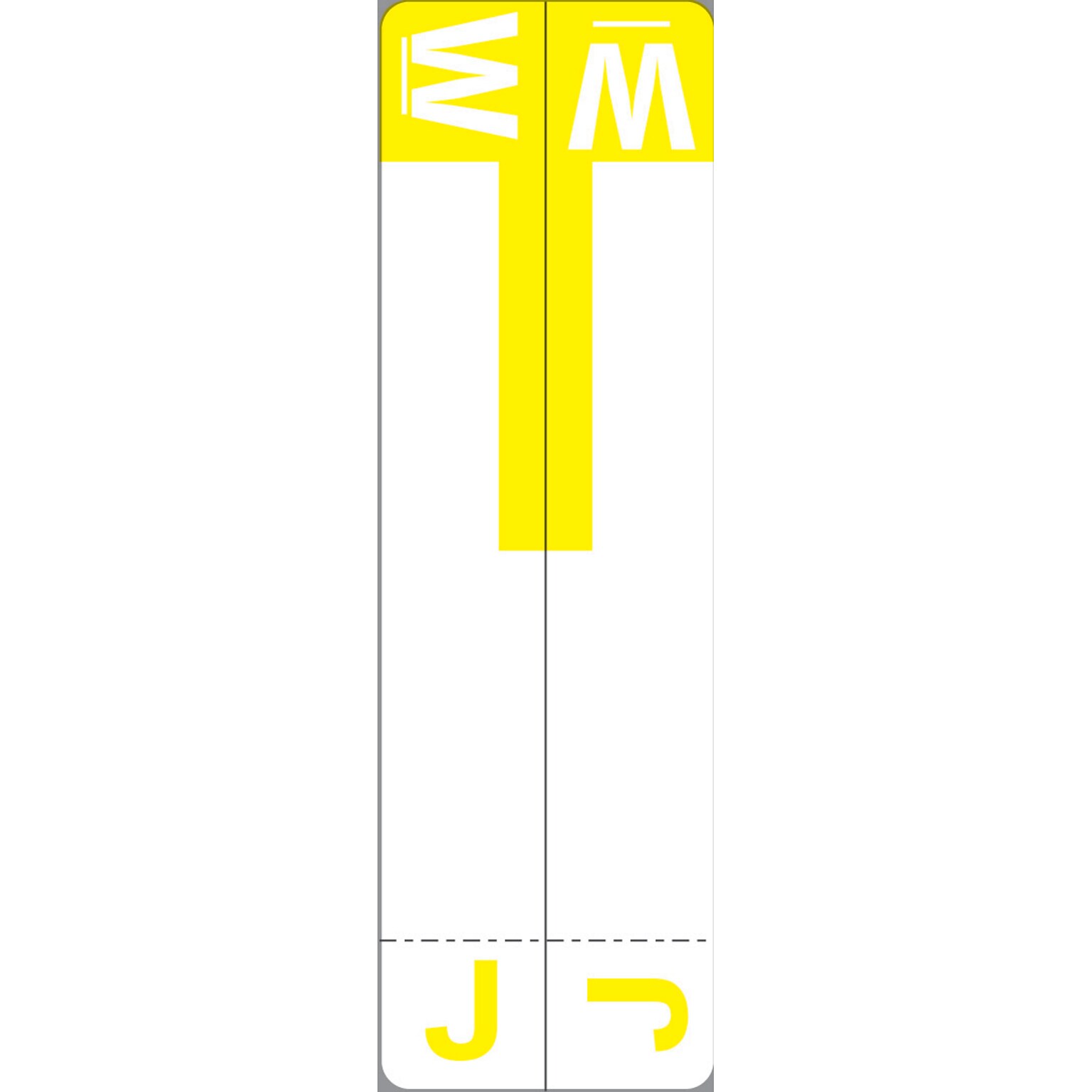 Medical Arts Press® J and W Name Labels, Yellow, Smead® Alpha-Z® Compatible