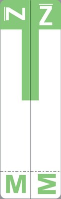 Medical Arts Press® M and Z Name Labels, Light Green, Smead® Alpha-Z® Compatible