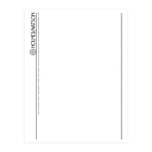Custom 1 & 2 Color Letterhead, 8.5 x 11, White ENVIRONMENT® 100% Post Consumer 80# Text Stock, 1 S