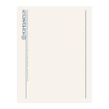 Custom 1 & 2 Color Letterhead, 8.5 x 11, ENVIRONMENT® Natural White 24# Stock, 1 Custom Ink, Raise