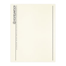 Custom 1 & 2 Color Letterhead, 8.5 x 11, CLASSIC® Laid Baronial Ivory 24# Stock, 1 Standard Ink, R