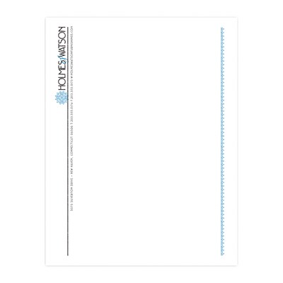 Custom 1 & 2 Color Letterhead, 8.5 x 11, ENVIRONMENT® Ultra Bright White 24# Stock, 2 Standard Ink