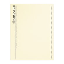 Custom 1 & 2 Color Letterhead, 8.5 x 11, CLASSIC® Linen Baronial Ivory 24# Stock, 1 Standard Ink,