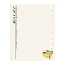 Custom Full Color Letterhead, 8.5 x 11, ENVIRONMENT® Natural White 24# Stock, Raised Print