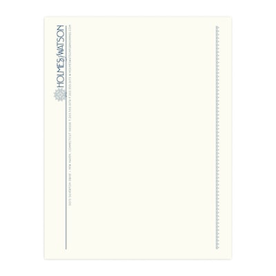 Custom 1 & 2 Color Letterhead, 8.5 x 11, CLASSIC CREST® Natural White 24# Stock, 1 Custom Ink, Fla