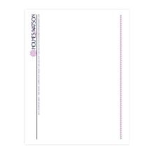 Custom 1 & 2 Color Letterhead, 8.5 x 11, White ENVIRONMENT® 100% Post Consumer 80# Text Stock, 2 S