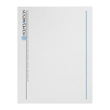 Custom 1 & 2 Color Letterhead, 8.5 x 11, CLASSIC® Linen Antique Gray 24# Stock, 2 Standard Inks, F