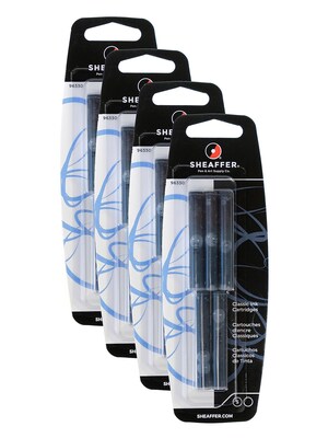 Sheaffer Calligraphy Ink Cartridges, Black, Pack Of 5 (5PK-96330)