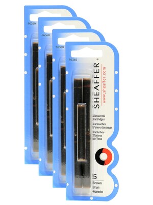 Sheaffer Calligraphy Ink Cartridges Brown [Pack Of 4] (4PK-96360)