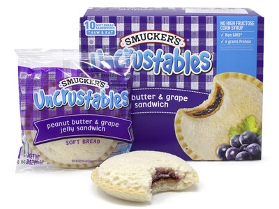 Smuckers Uncrustables Peanut Butter/Grape Jelly Sandwich, 2 oz., 2/Box (903-00135)