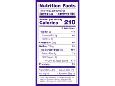 Smuckers Uncrustables Peanut Butter & Grape Jelly Sandwich, 2 oz., 2/Box (903-00135)