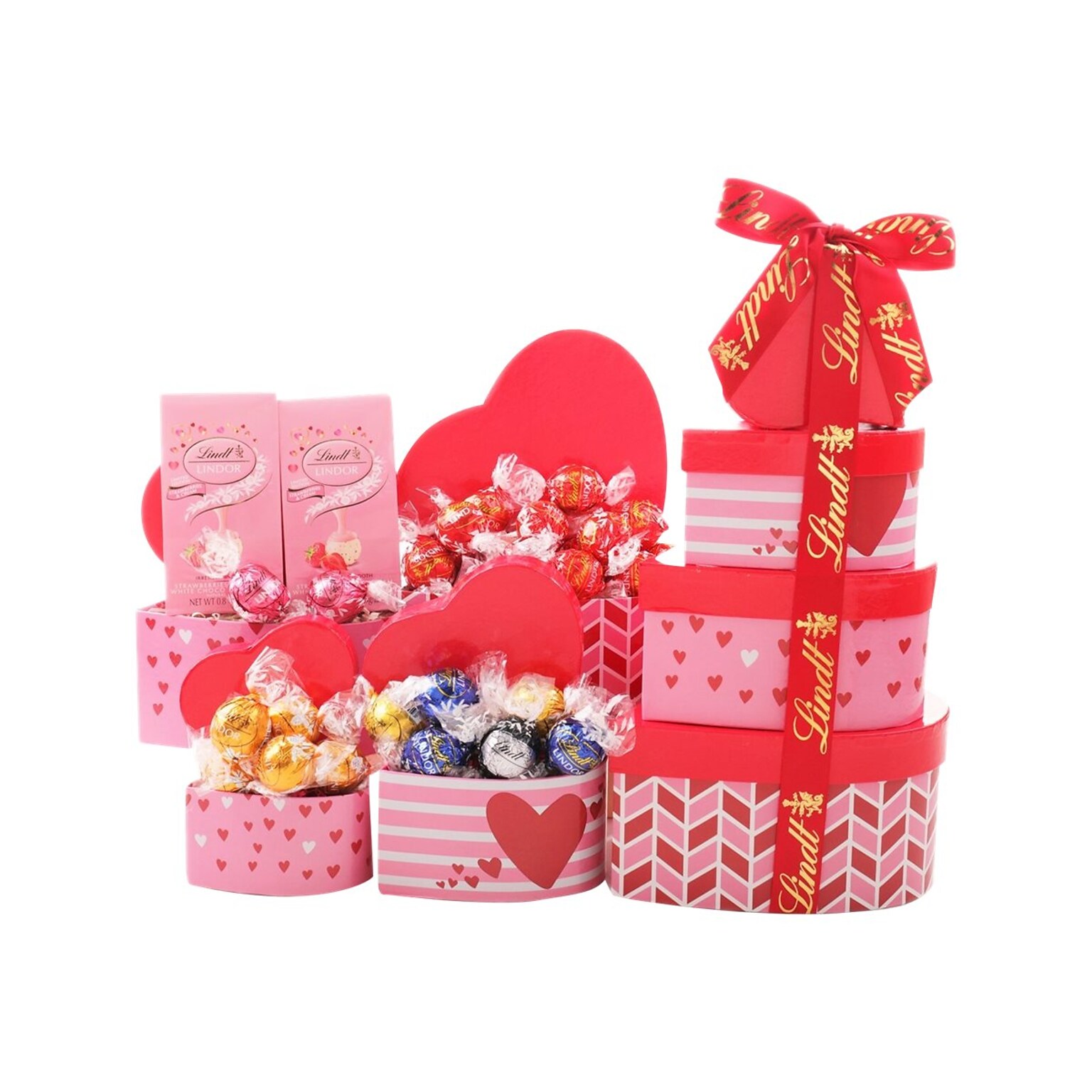 Alder Creek Lindt Tower of Love Chocolate Gift Basket (FG03909)