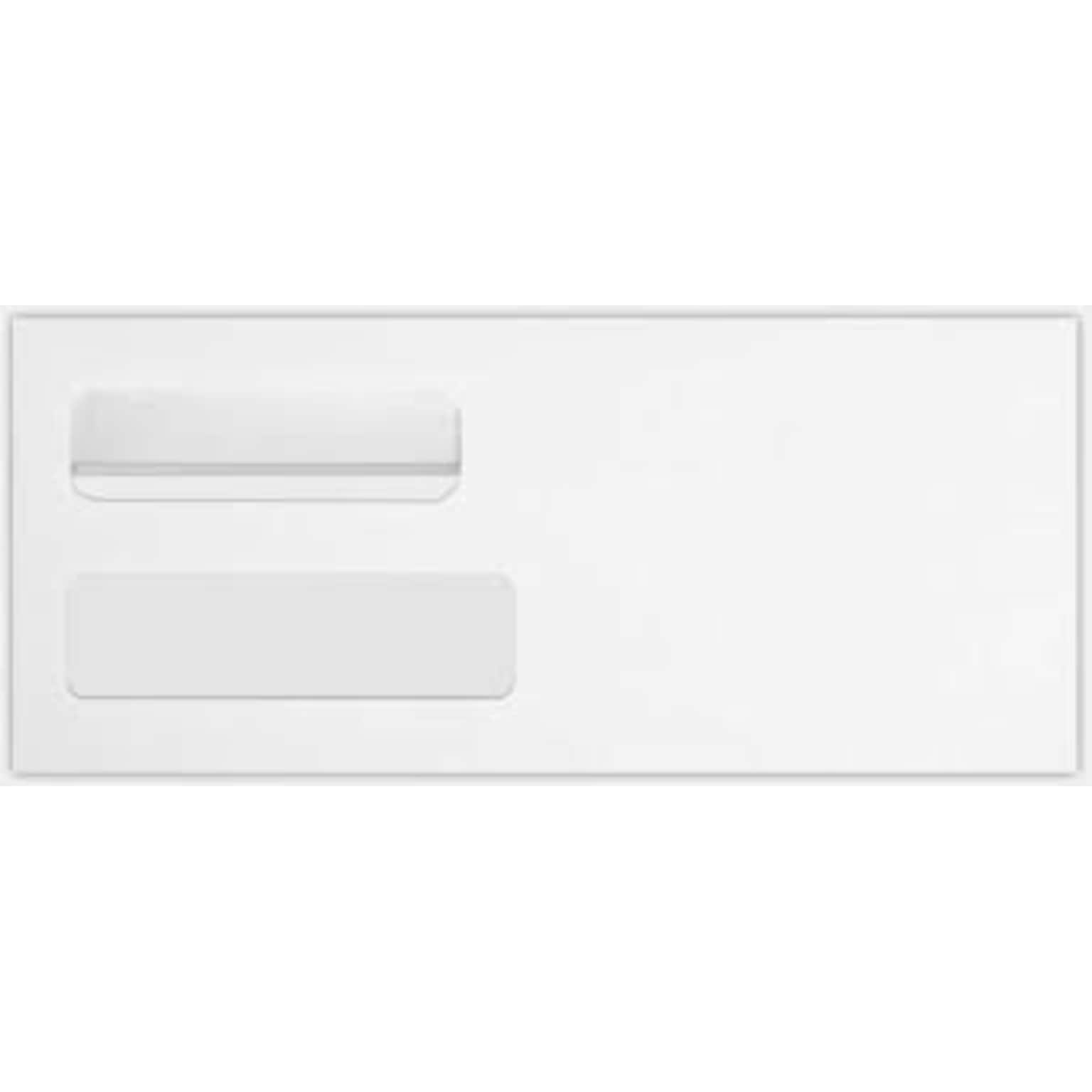 Quality Park Redi-Seal Self Seal #10 Double Window Envelope, 4 1/2 x 9 1/2, White Wove, 500/Pack (24559-QP-500)
