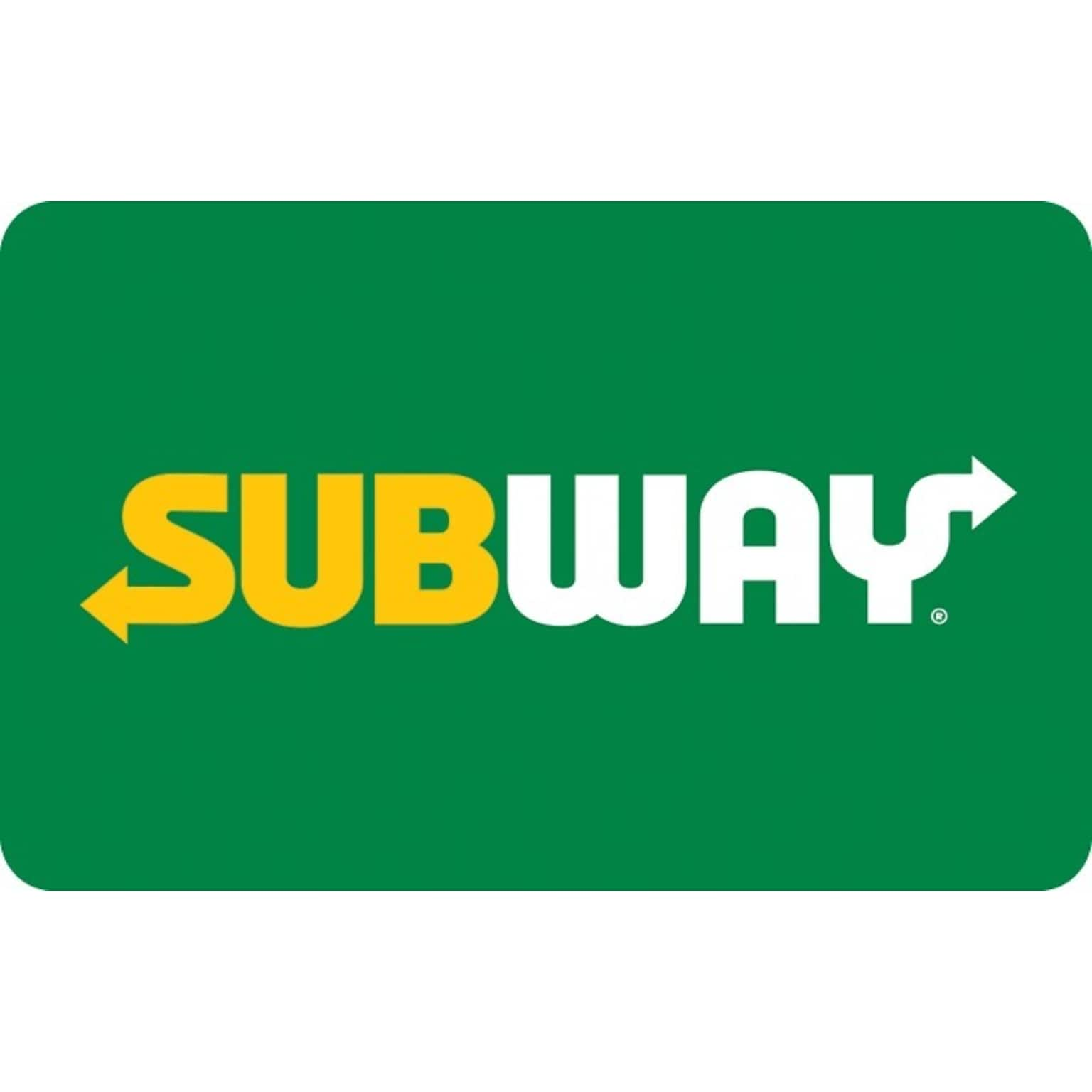 Subway $25 Gift Card