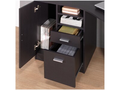 Techni Mobili L-Shaped Desk with Storage