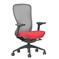 Quill Brand® Ayalon Fabric Seat Jet Mesh Task Chair, Red  (V-AYALON-JET-RD)