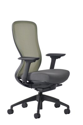 Quill Brand® Ayalon Fabric Seat Lime Punch Mesh Task Chair, Gray  (V-AYALON-LIM-GY)