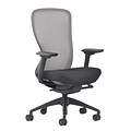 Quill Brand® Ayalon Fabric Seat Satellite Mesh Task Chair, Black  (V-AYALON-SAT-BK)