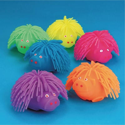 S&S Piggy Puffer Balls, Assorted, 6/Pack