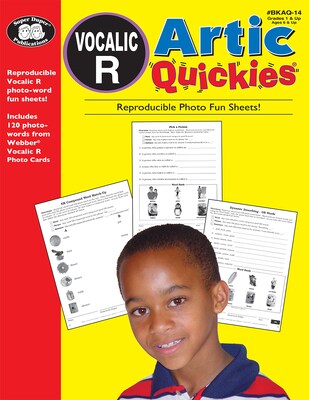 Super Duper® Artic Quickies Reproducible Workbook and CD-ROM for Vocalic R