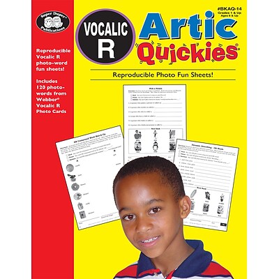 Super Duper® Artic Quickies Reproducible Workbook and CD-ROM for Vocalic R