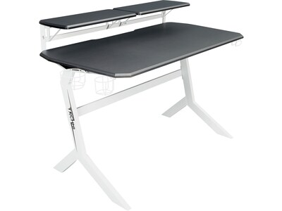 Techni Sport Stryker 50 Computer Desk, White/Black (RTA-TS201-WHT)