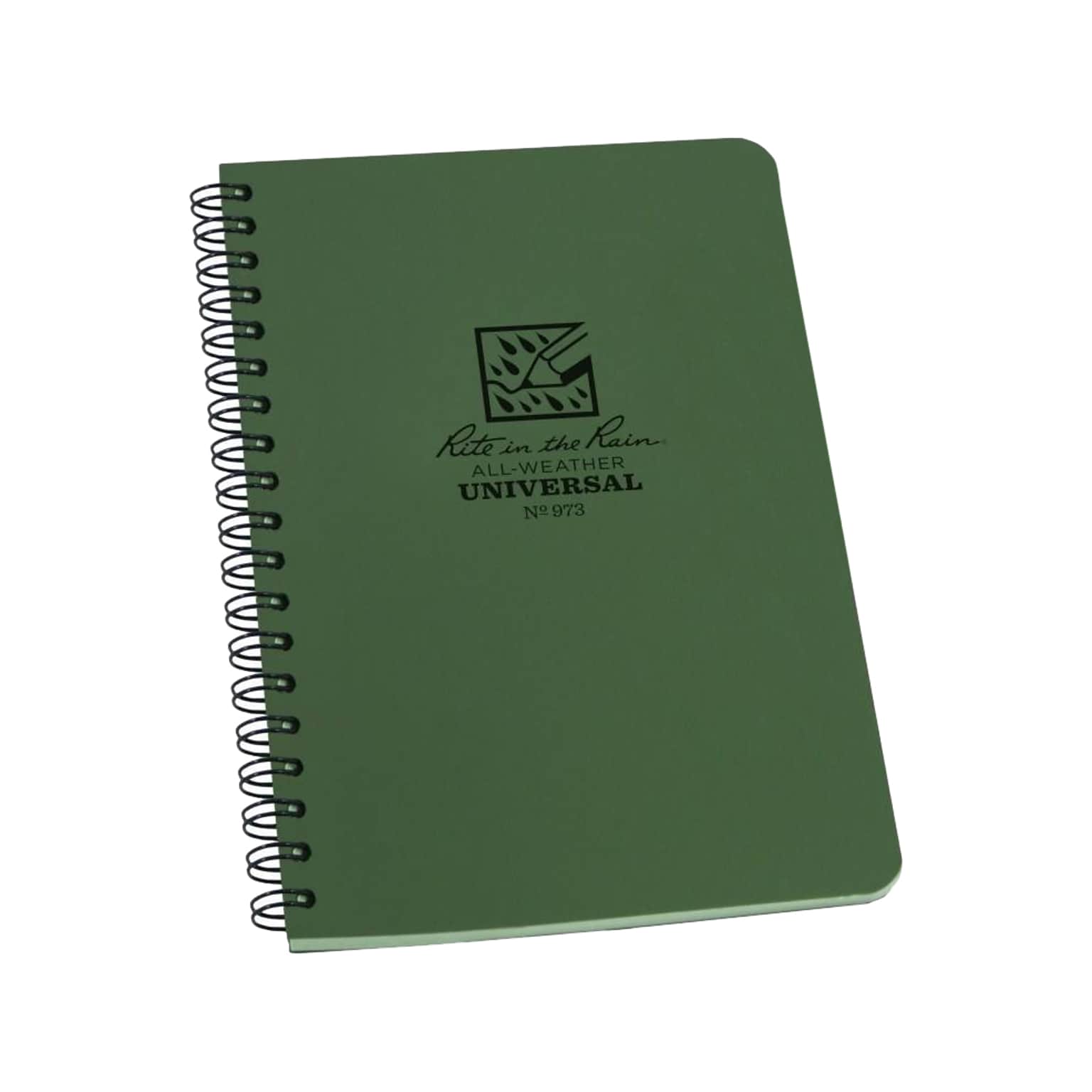 Rite In The Rain All-Weather 1-Subject Pocket Notebook, 4.88 x 7, Graph Ruled, 32 Sheets, Green (973)
