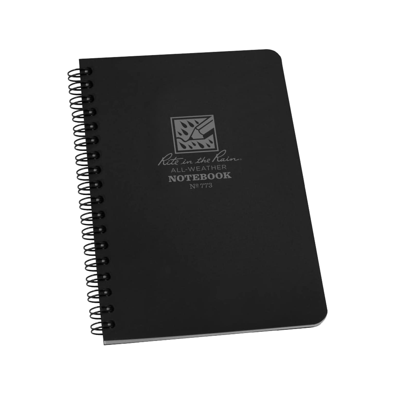 Rite In The Rain All-Weather Pocket Notebook, 4.88 x 7, Universal Ruled, 32 Sheets, Black (773)