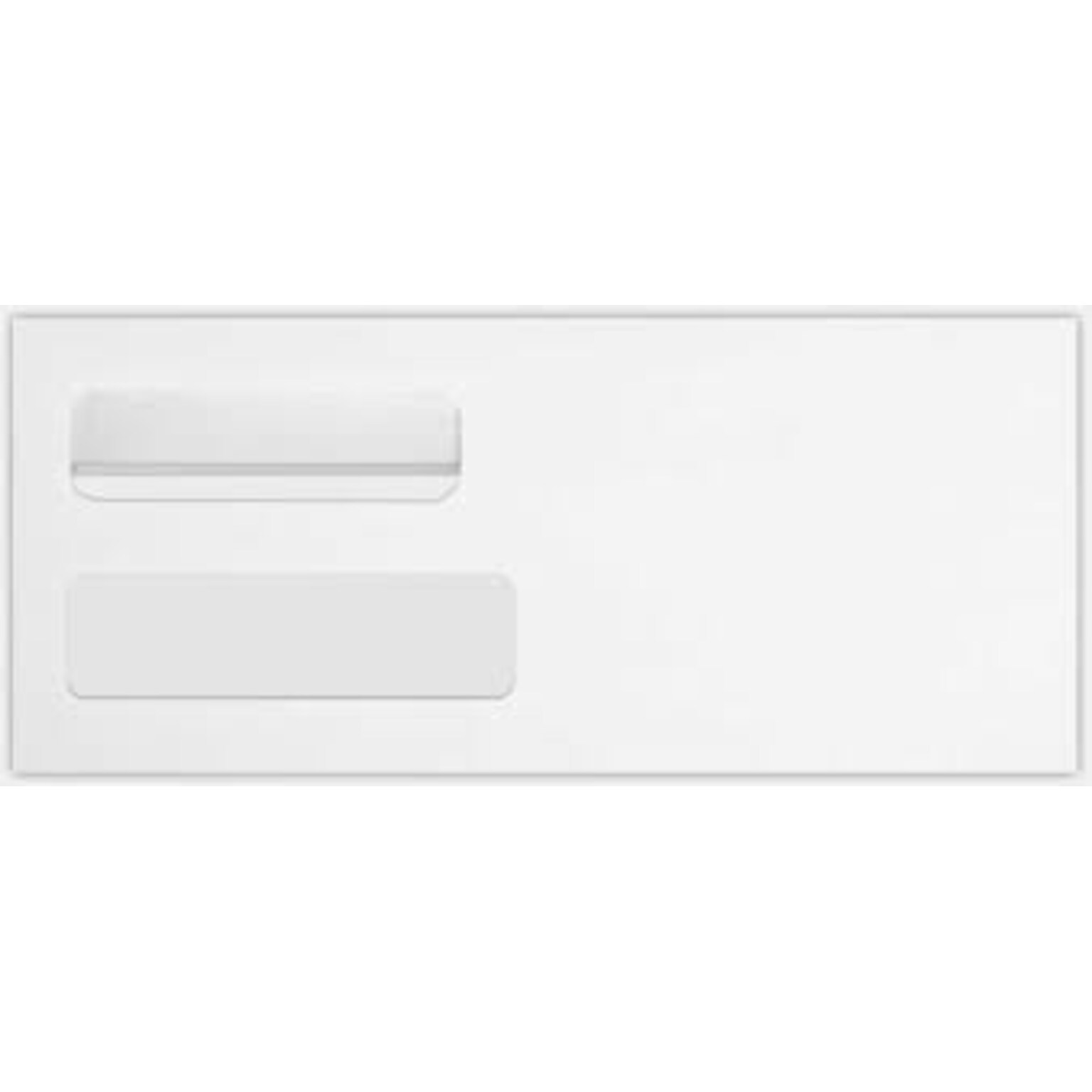 Quality Park Redi-Seal Self Seal #10 Double Window Envelope, 4 1/2 x 9 1/2, White Wove, 1000/Pack (24559-QP-1000)