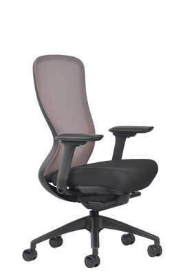 Quill Brand® Ayalon Fabric Seat Bitter Sweet Mesh Task Chair, Black  (V-AYALON-SWT-BK)