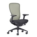 Quill Brand® Ayalon Fabric Seat Lime Punch Mesh Task Chair, Black  (V-AYALON-LIM-BK)