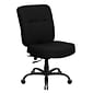 Flash Furniture HERCULES Series Fabric Office Big & Tall Chair, Black (WL735SYGBK)