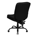 Flash Furniture HERCULES Series Fabric Office Big & Tall Chair, Black (WL735SYGBK)