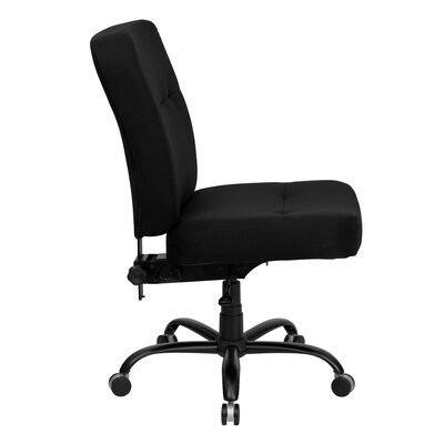 Flash Furniture HERCULES Series Fabric Office Big & Tall Chair, Black (WL735SYGBK)