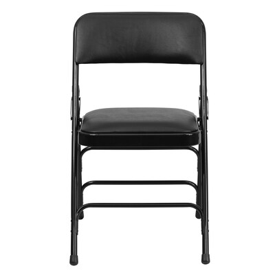 Flash Furniture HERCULES Vinyl Upholstered Reception Chair, Black, 4/Pack (HA-MC309AV-BK-GG)