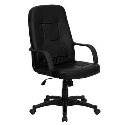 Flash Furniture Holly Vinyl Swivel High Back Executive Office Chair, Black (H8021)