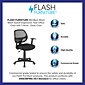 Flash Furniture LFW118ABK Mesh Mid-Back Task Chair with Fixed Arms, Black