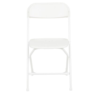 Flash Furniture HERCULES Plastic Office Chair, White, 10/Pack (LE-L-3-WHITE-GG)