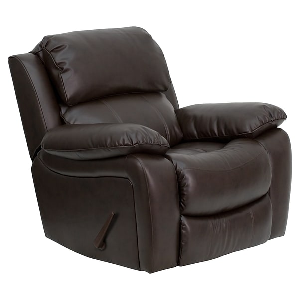 Flash Furniture LeatherSoft Rocker Recliners Brown (MENDA343991BRN)