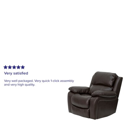 Flash Furniture LeatherSoft Rocker Recliners Brown (MENDA343991BRN)