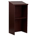 Flash Furniture 45.75H Floor Lectern, Mahogany (MT-M8830-LECT-MAH-GG)