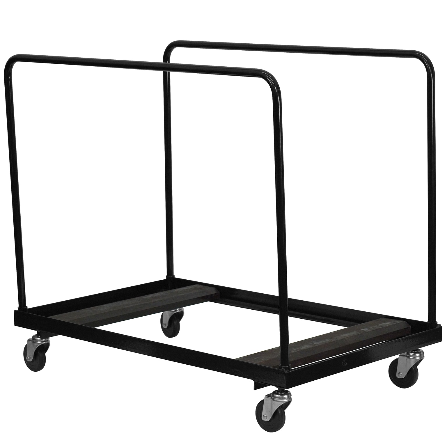 Flash Furniture Steel Folding Table Dolly For Round Folding Tables, Black
