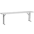 Flash Furniture Kathryn Folding Table, 96 x 18, Granite White (RB1896)