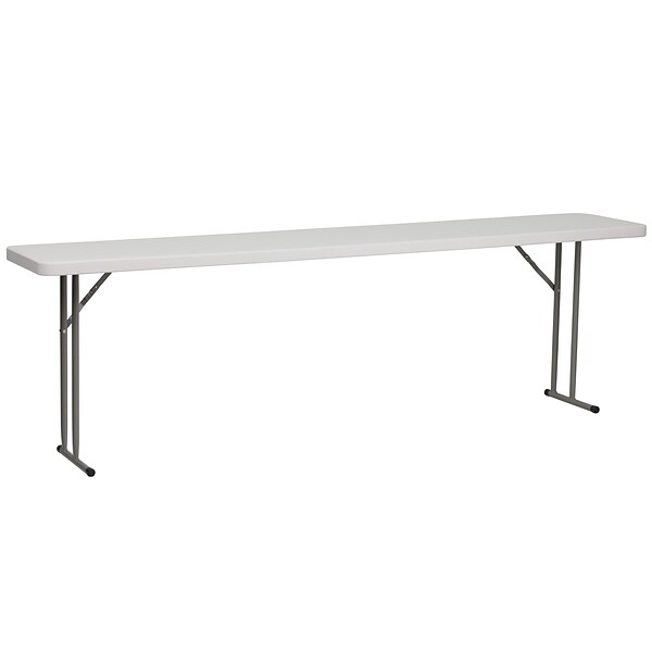 Flash Furniture Folding Table, 96 x 18, White (RB-1896-GG)