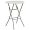 Flash Furniture 43 1/2H x 31 1/4L Granite Plastic Bar Height Folding Table, White